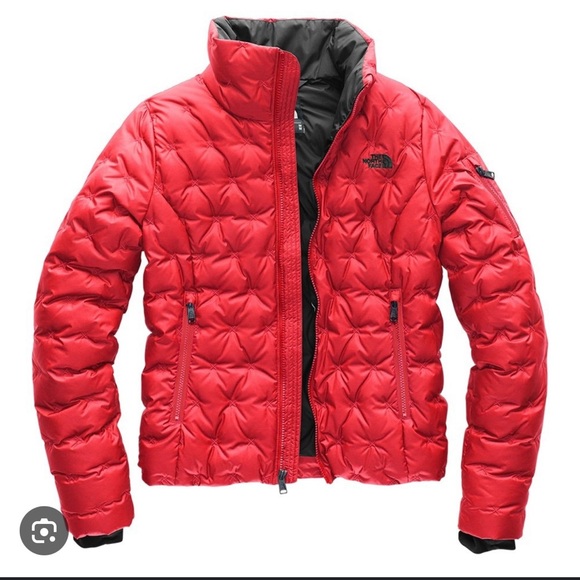 Gently Used The North Face Red Holladown Jacket Sz L - Picture 1 of 7